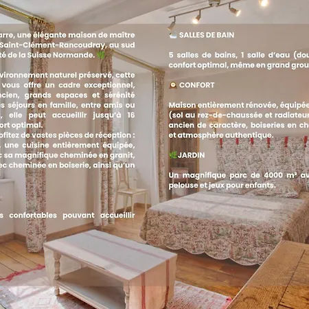 La Haute Barre - Maison Xviiie Jardin - Cheminee Appartement